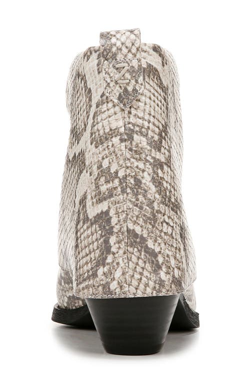 Zodiac Malina Snake Embossed Western Bootie