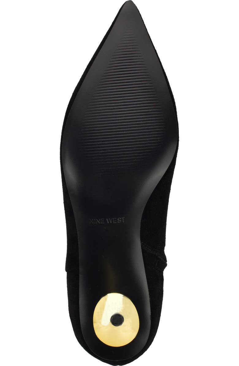 Nine West Hamesa Pointed Toe Bootie, Alternate, color, Black