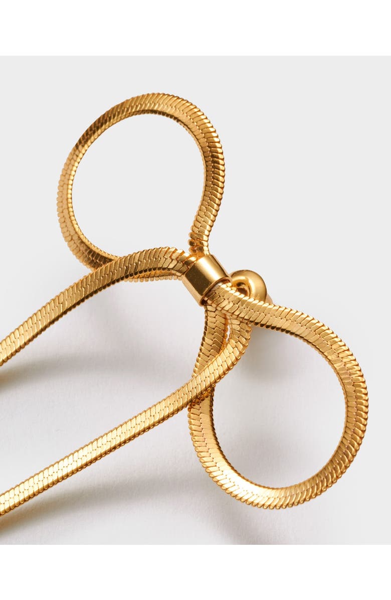 Katie Loxton Amelie Waterproof Gold Bow Oversized Earrings, Alternate, color, Gold