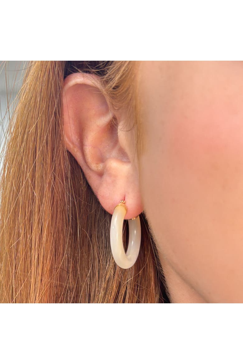 Mother of Pearl Hoop Earrings, Alternate, color, Mother of Pearl