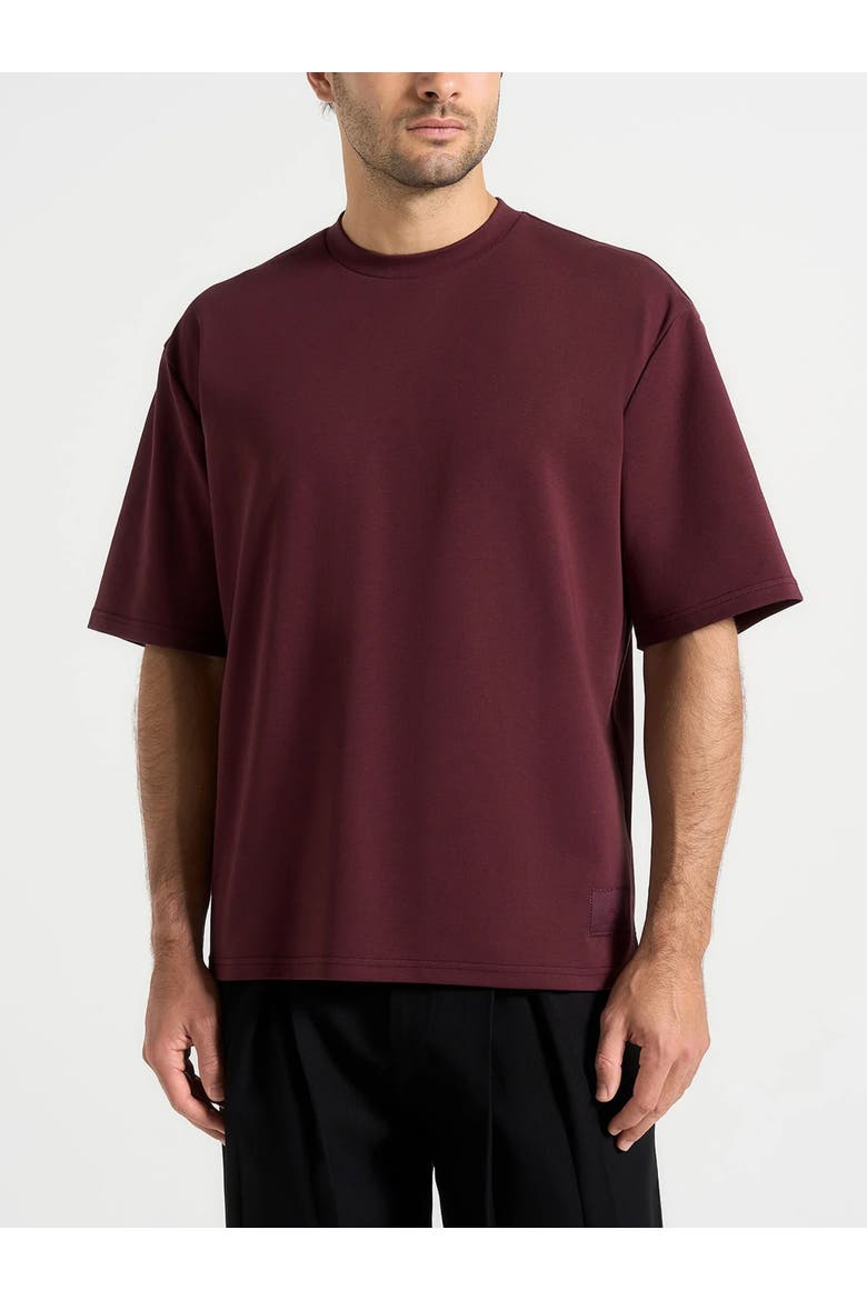 Relaxed Fit Cotton T-Shirt, Main, color, Wine Red