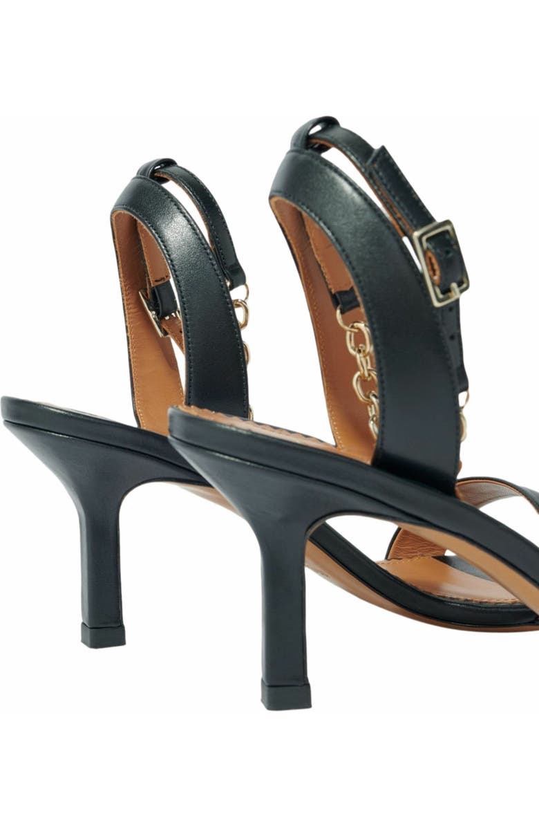 maje Leather sandals with heels, Alternate, color,