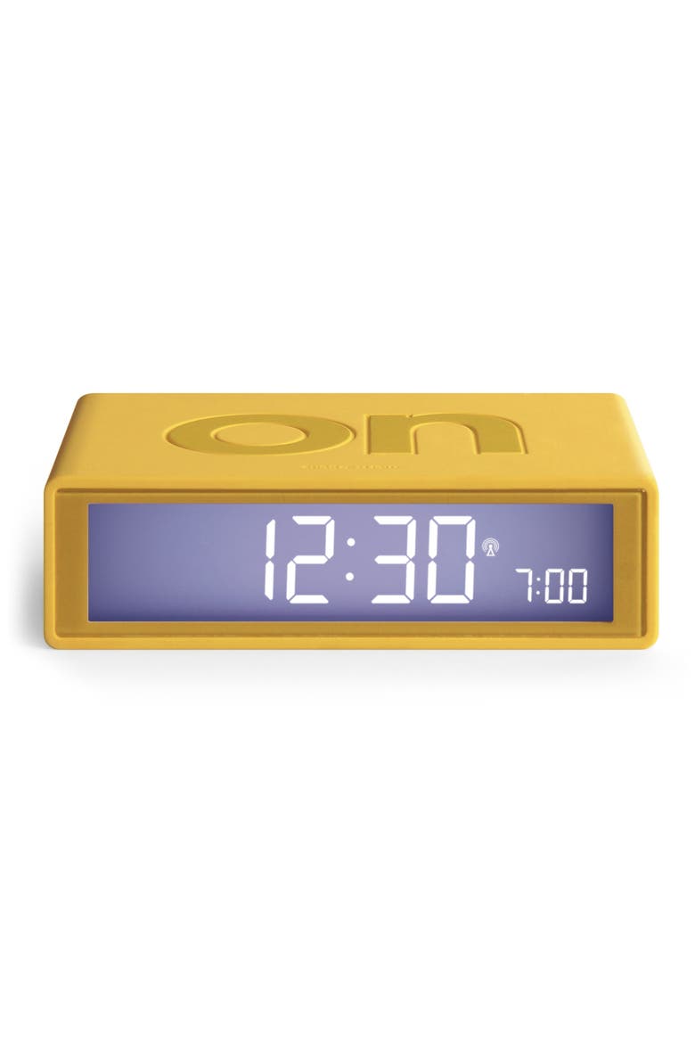 Flip+ LCD Alarm Clock, Alternate, color, YELLOW