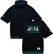 Mitchell & Ness Men's Mitchell & Ness Black New York Jets Pre-Game Short Sleeve Pullover Hoodie