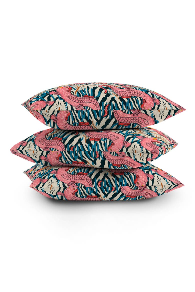Bazaar Cosmica Gator Throw Pillow, Alternate, color, PINK