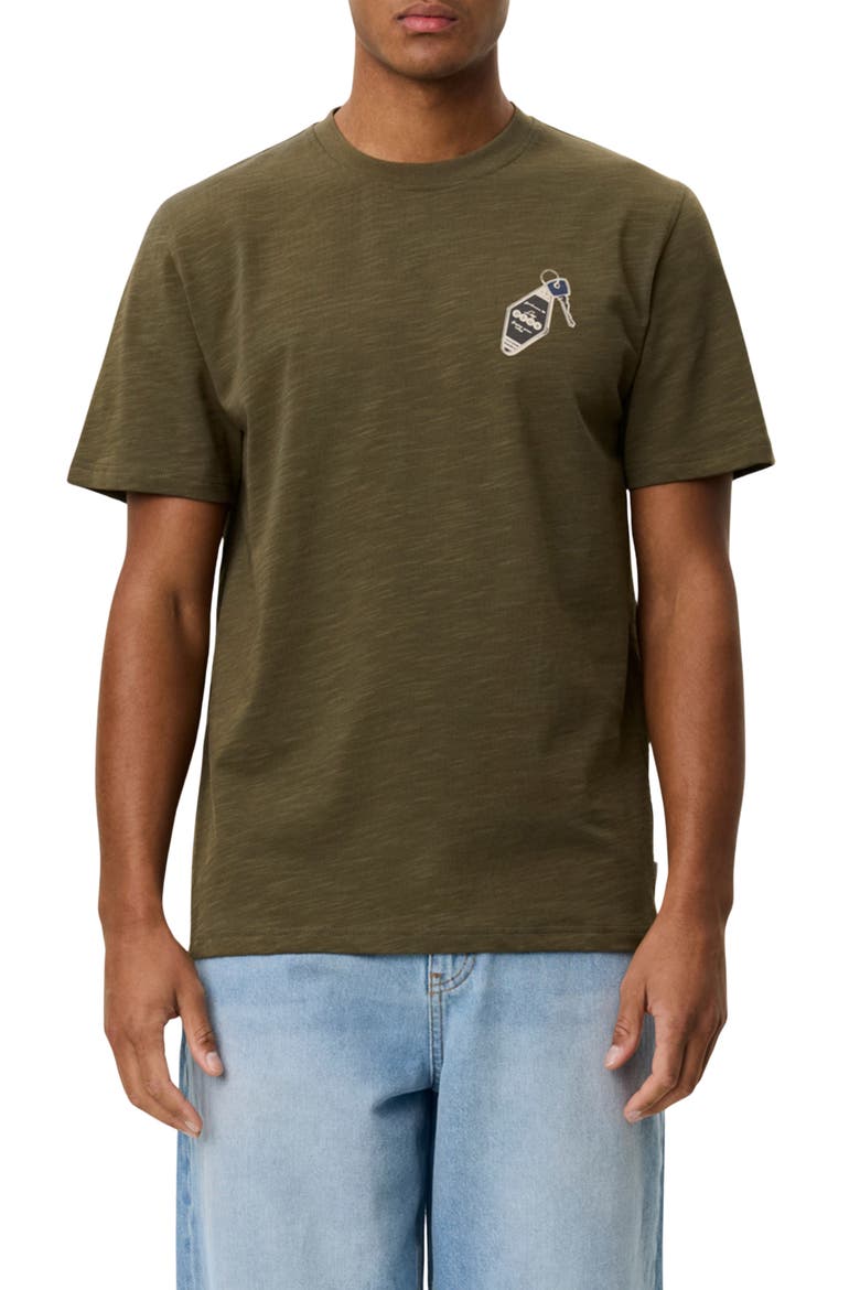 Ben Troy Organic Cotton Graphic T-Shirt, Main, color, OLIVE NIGHT