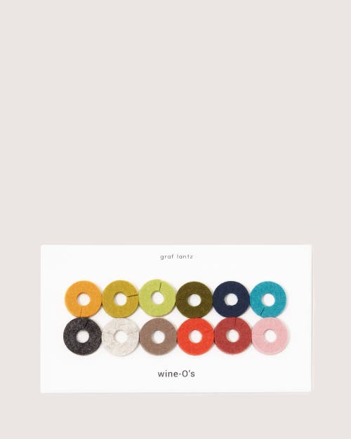 Graf & Lantz Graf Lantz Wine-o's Merino Wool Round Wine Markers In Midcentury