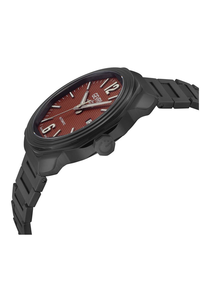 Roosevelt Automatic Bracelet Watch, 42mm, Alternate, color, BLACK