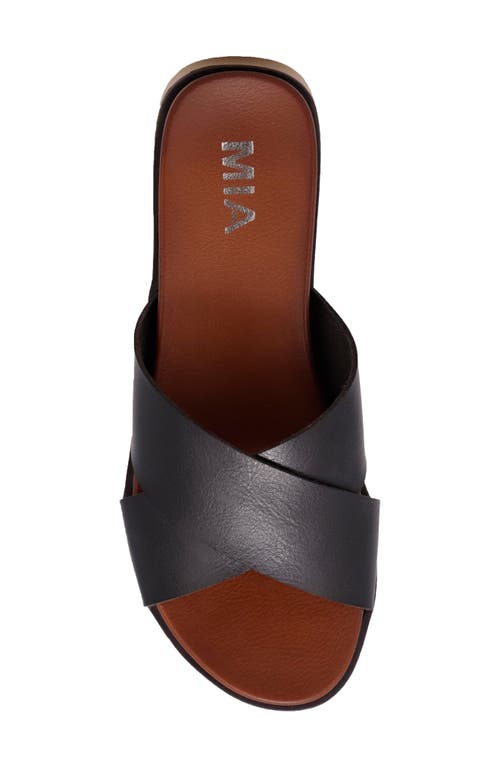 Mia Elissa Slide Sandal In Black
