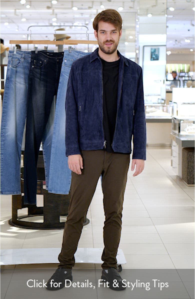 Suede Zip Front Jacket, sales video thumbnail