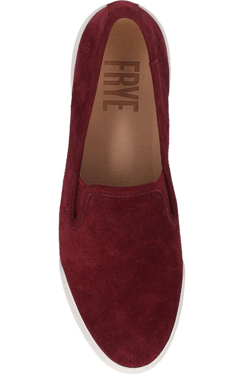 Frye Mia Flat, Alternate, color, Wine