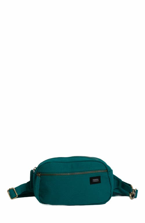 Terra Thread Organic Cotton Sling Belt Bag in Deep Sea Teal at Nordstrom
