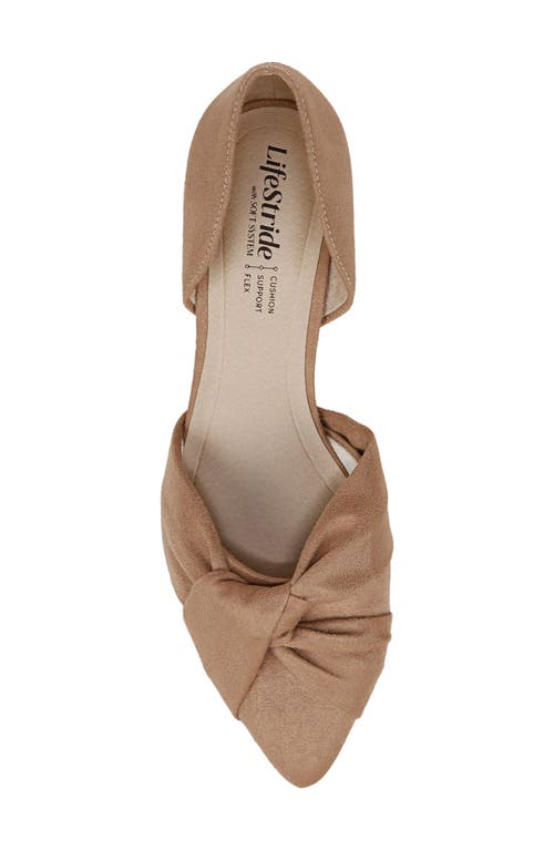 Shop Lifestride Abby D'orsay Pointed Toe Pump In Tan