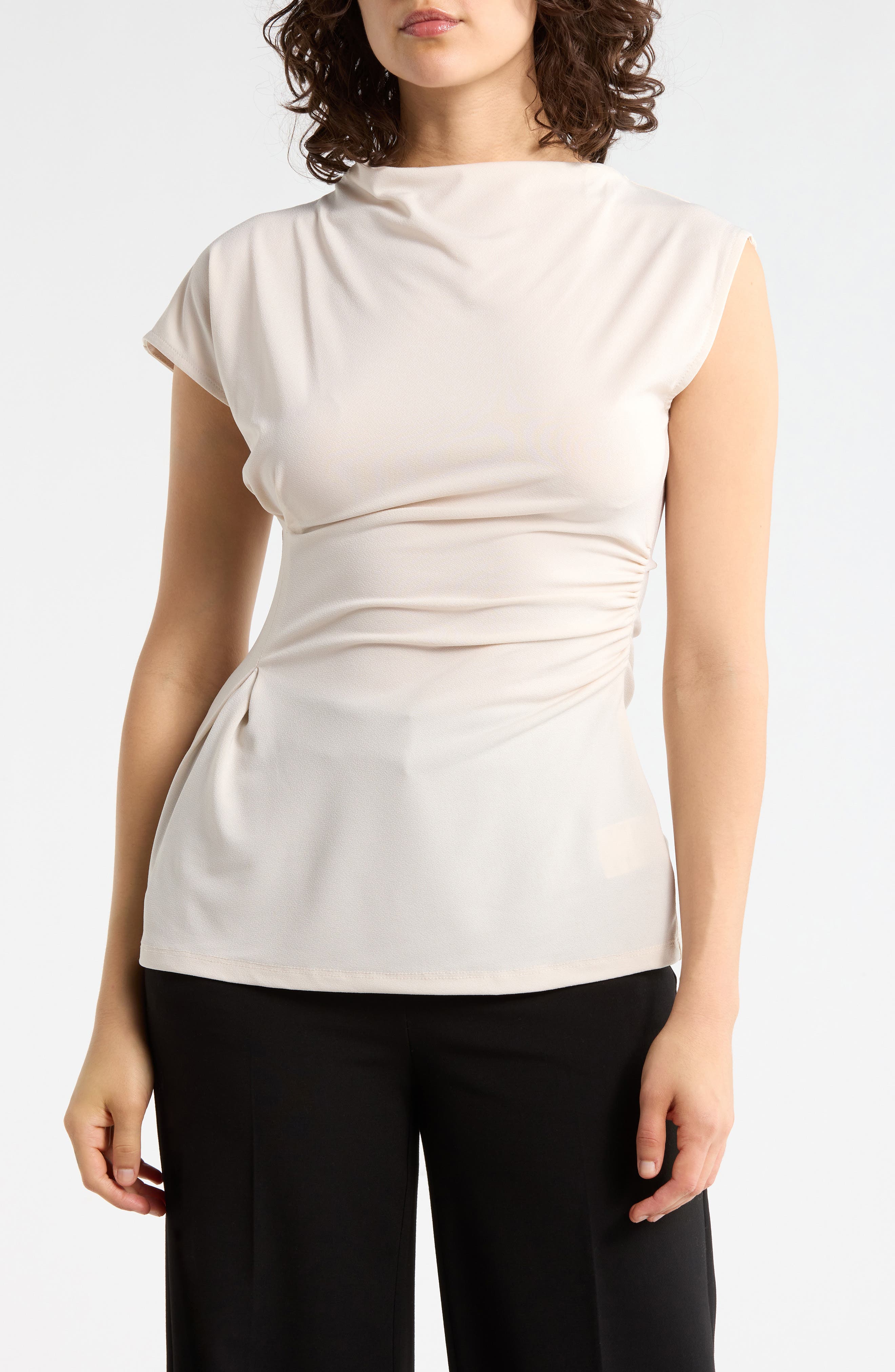 Asymmetric Draped Top - image 5
