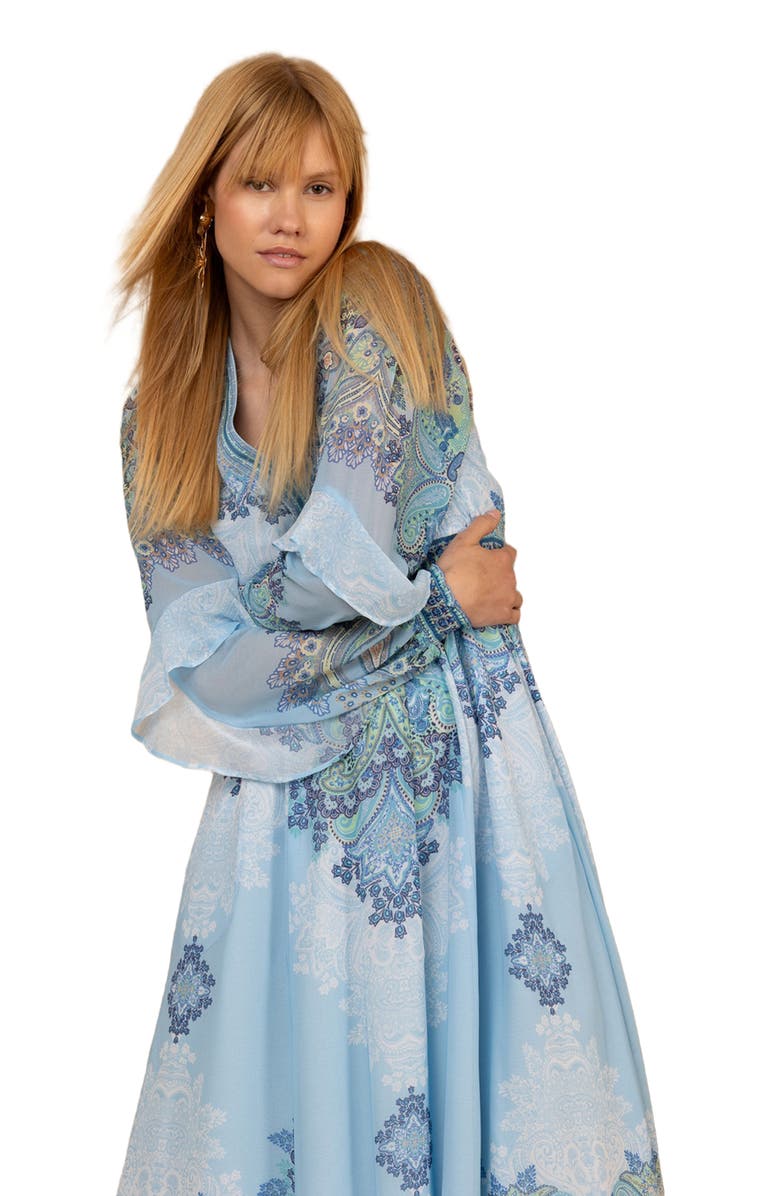 Hale Bob Kamilah Chiffon Dress, Alternate, color, Blue