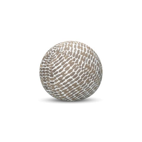 Thumbprint Indoor & Outdoor Woven Accent Orb Pillow