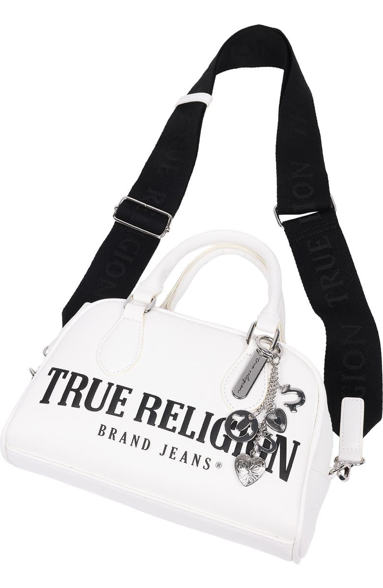 True Religion Bombe Logo Satchel, Alternate, color,