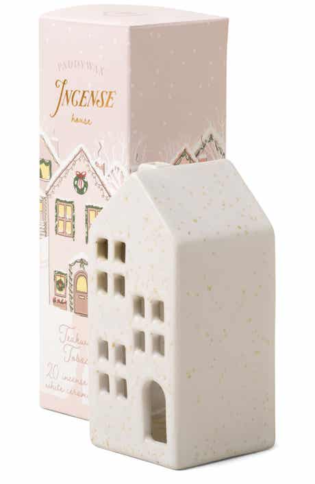 Teakwood & Tobacco Incense Ceramic House