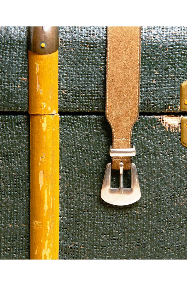 Fortela Phoenix Suede Leather Belt, Alternate, color, Sand1