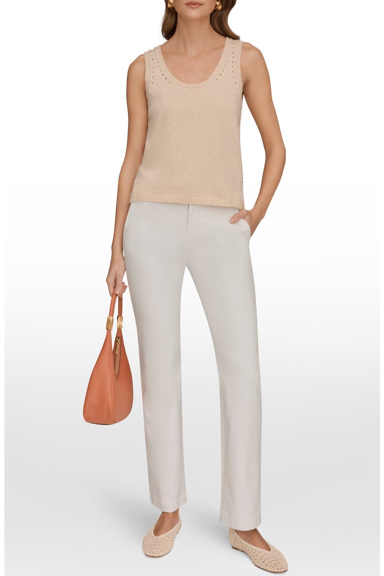 Pointelle Stitch Sweater Tank, Alternate, color, SCALLOP SHELL