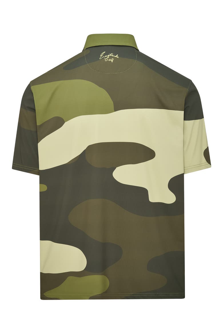 Snap Placket Performance Golf Polo, Alternate, color, SURPLUS GREEN