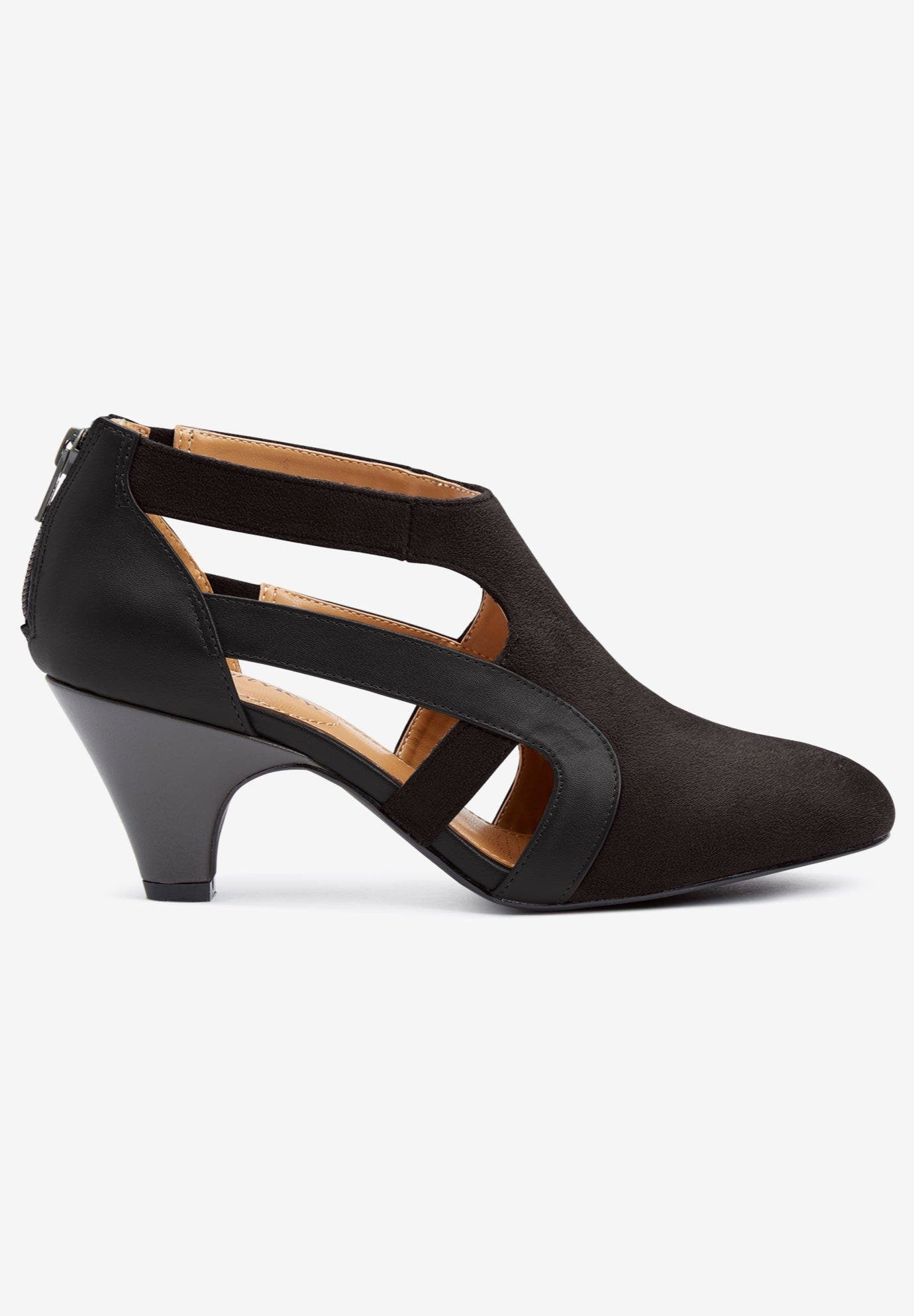 Comfortview The Sage Suede-Like Shootie Pump, Alternate, color, Black