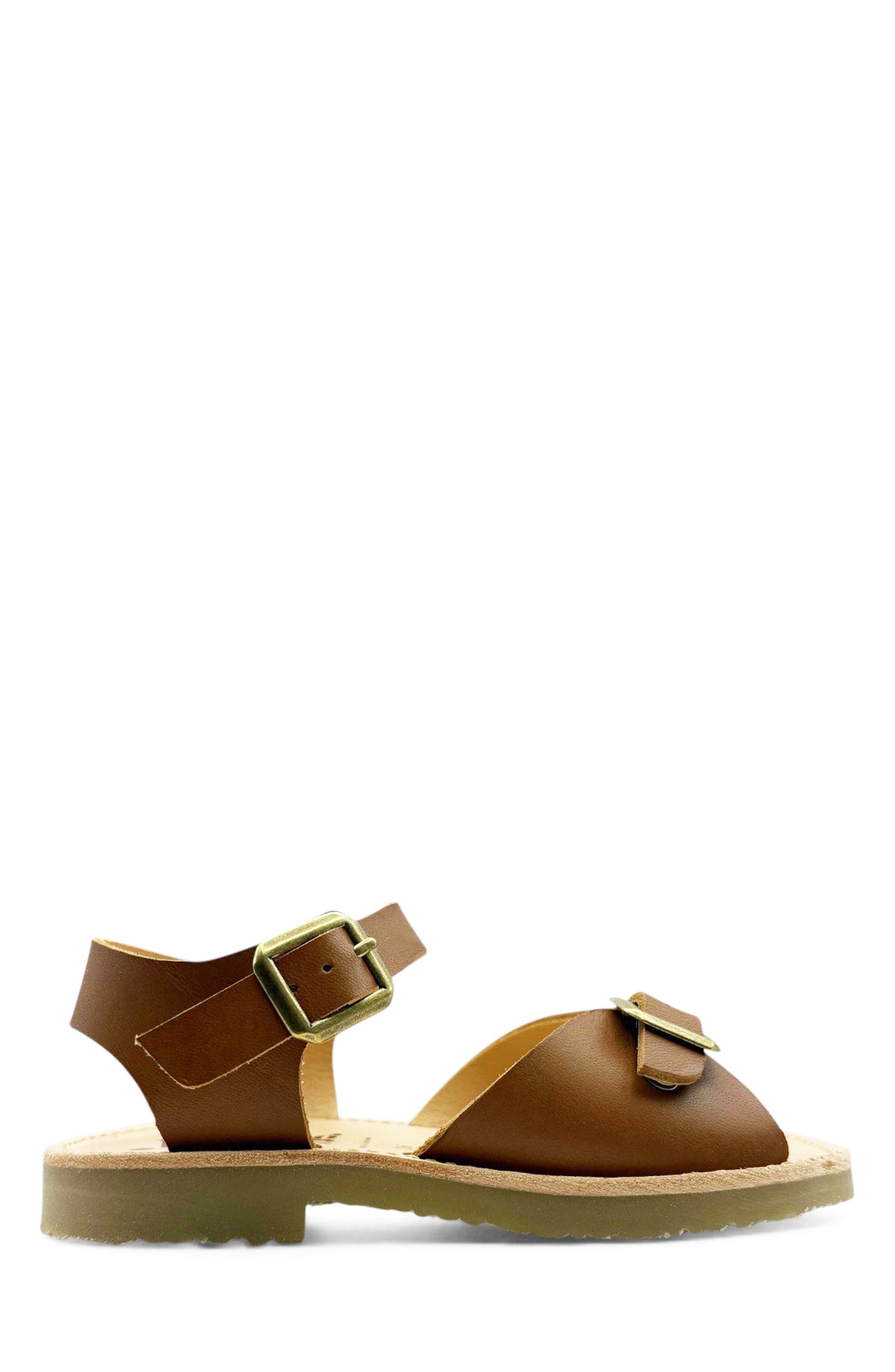 Young Soles Sonny Sandal, Alternate, color, Chestnut Brown