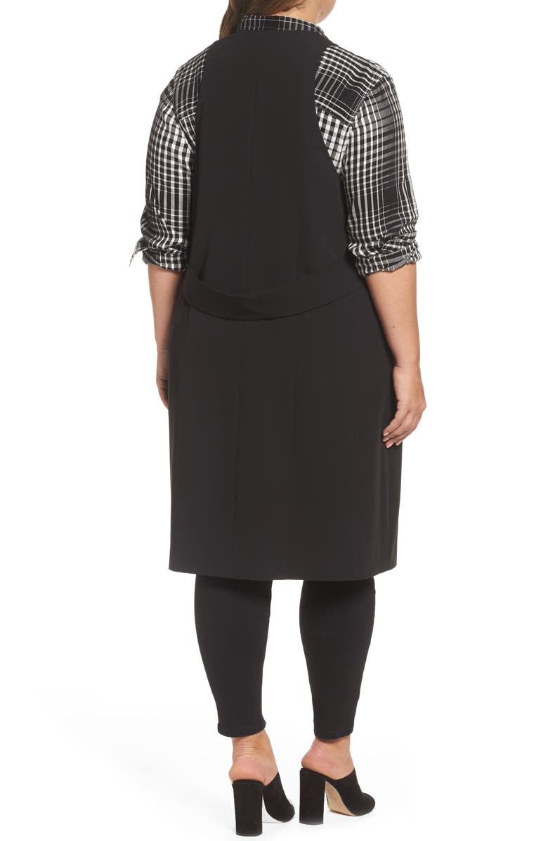 Melissa McCarthy Seven7 Open Front Longline Vest, Alternate, color, 