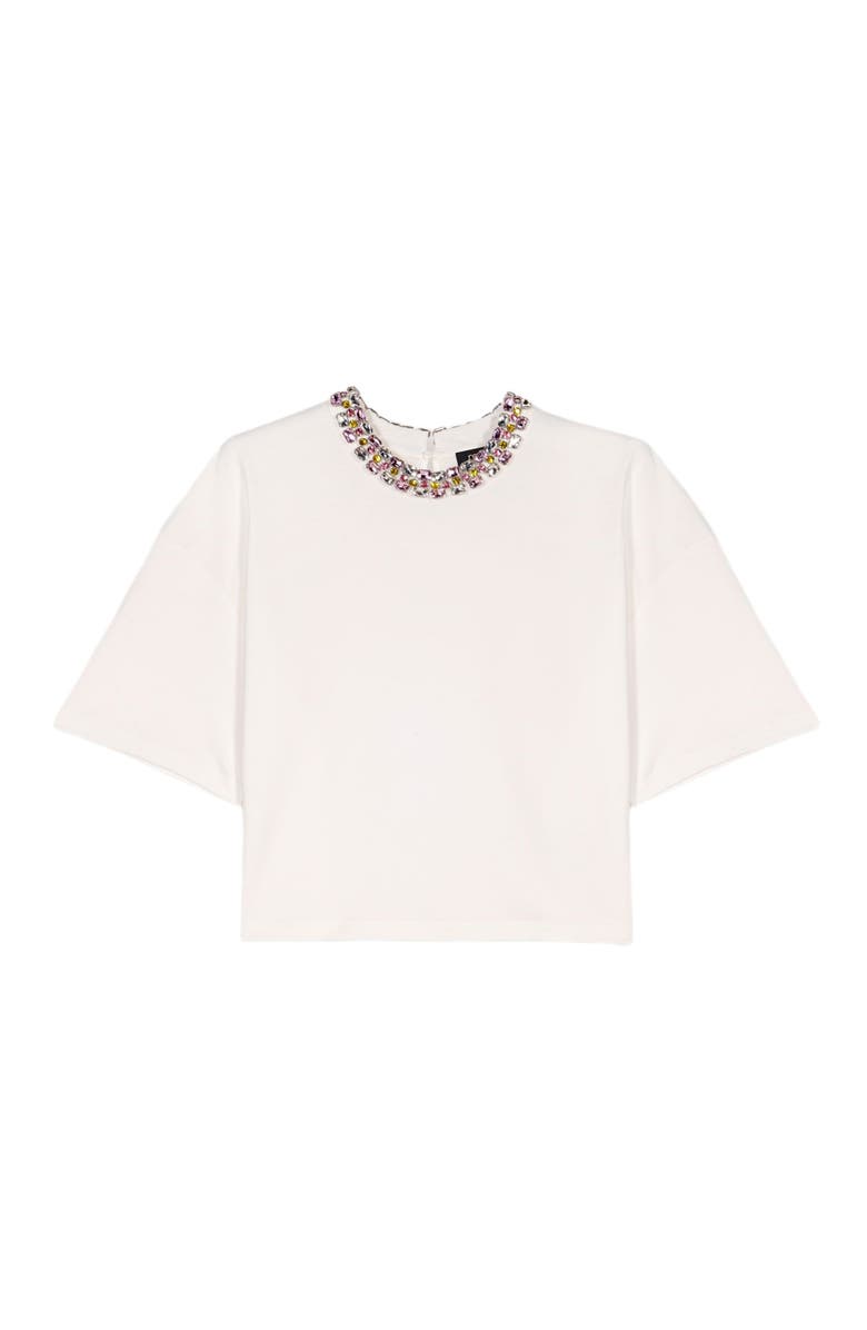 maje Jewellery neck T-shirt, Alternate, color, 