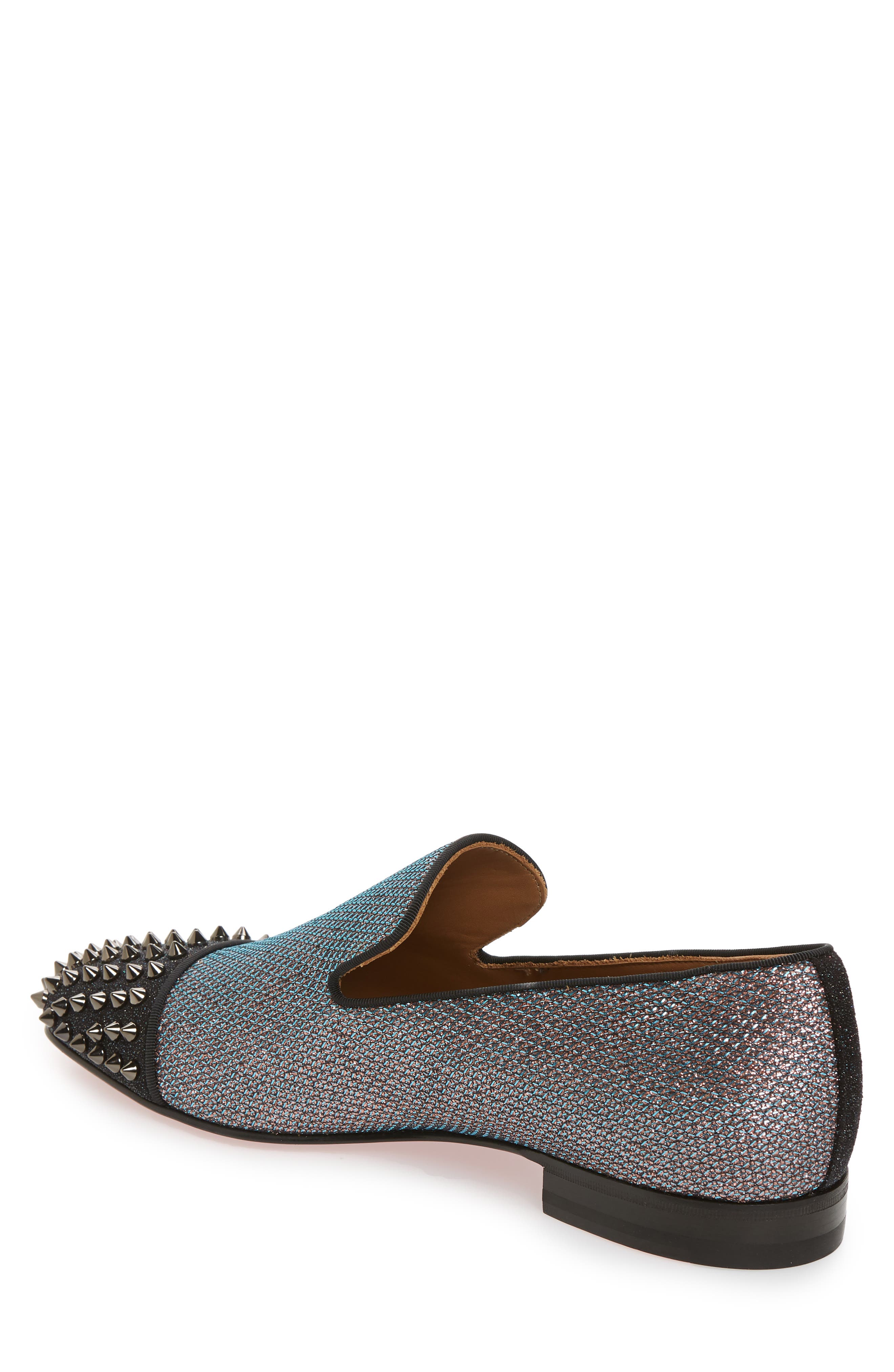 Christian Louboutin Spooky Spiked Venetian Loafer, Alternate, color, 