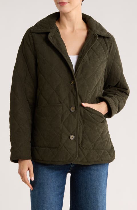 Quilted Corduroy Barn Jacket