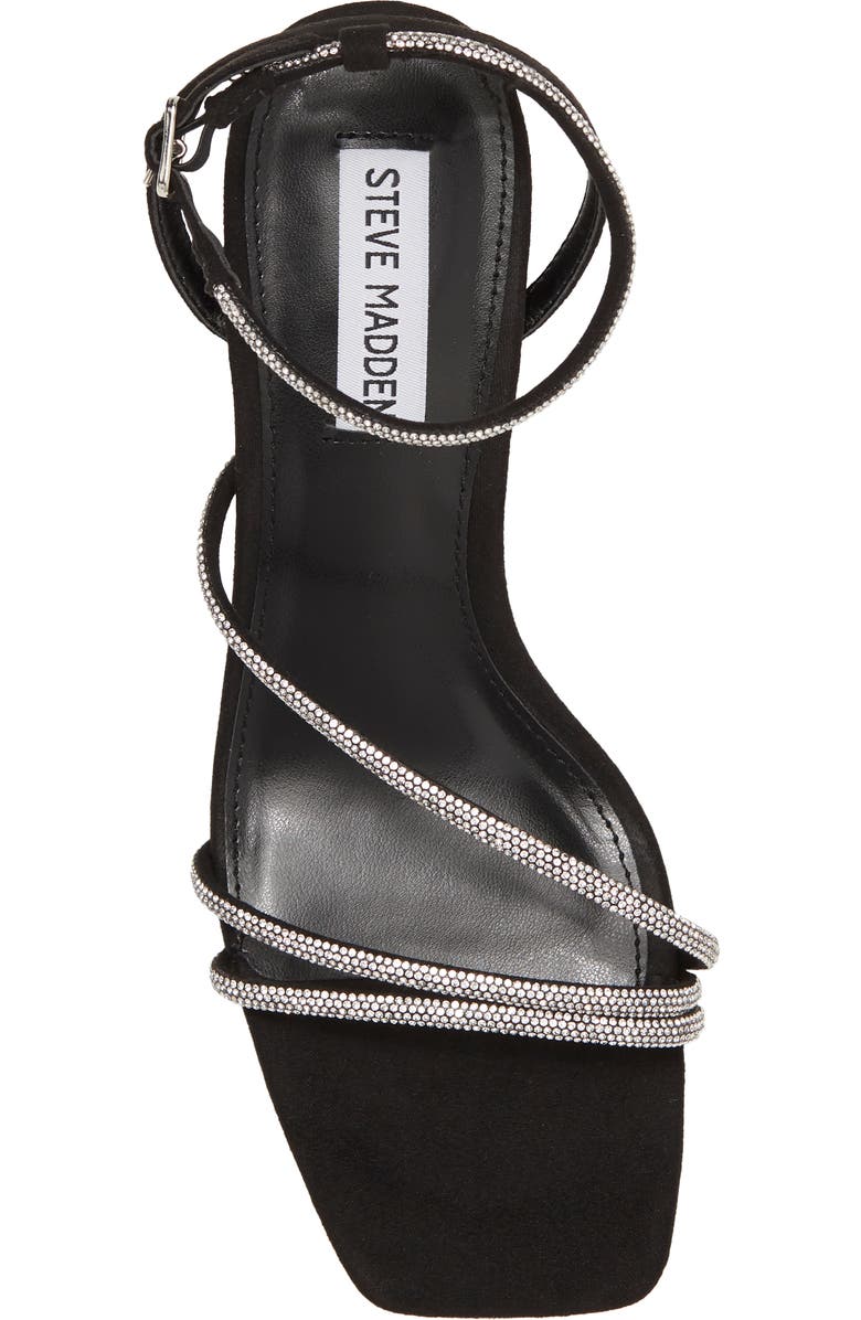 Steve Madden Meggie Crystal Ankle Strap Sandal, Alternate, color,