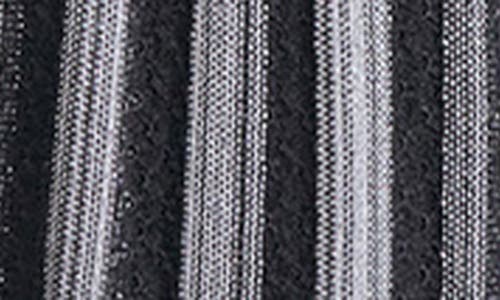 Misook Sleeveless Soft Ribbed Knit Belted Maxi Dress - Modern Fit In Black/white