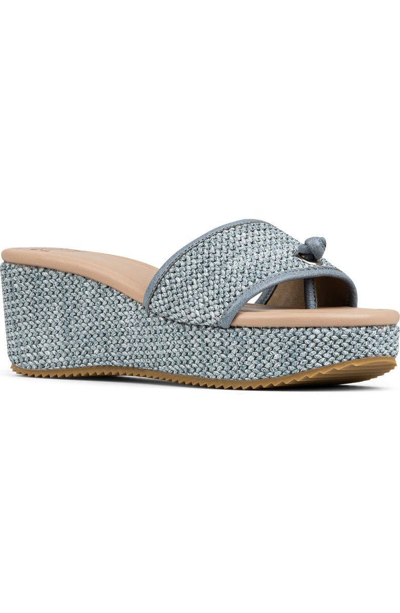 Donald Pliner Silli Platform Wedge Sandal, Main, color, Denim