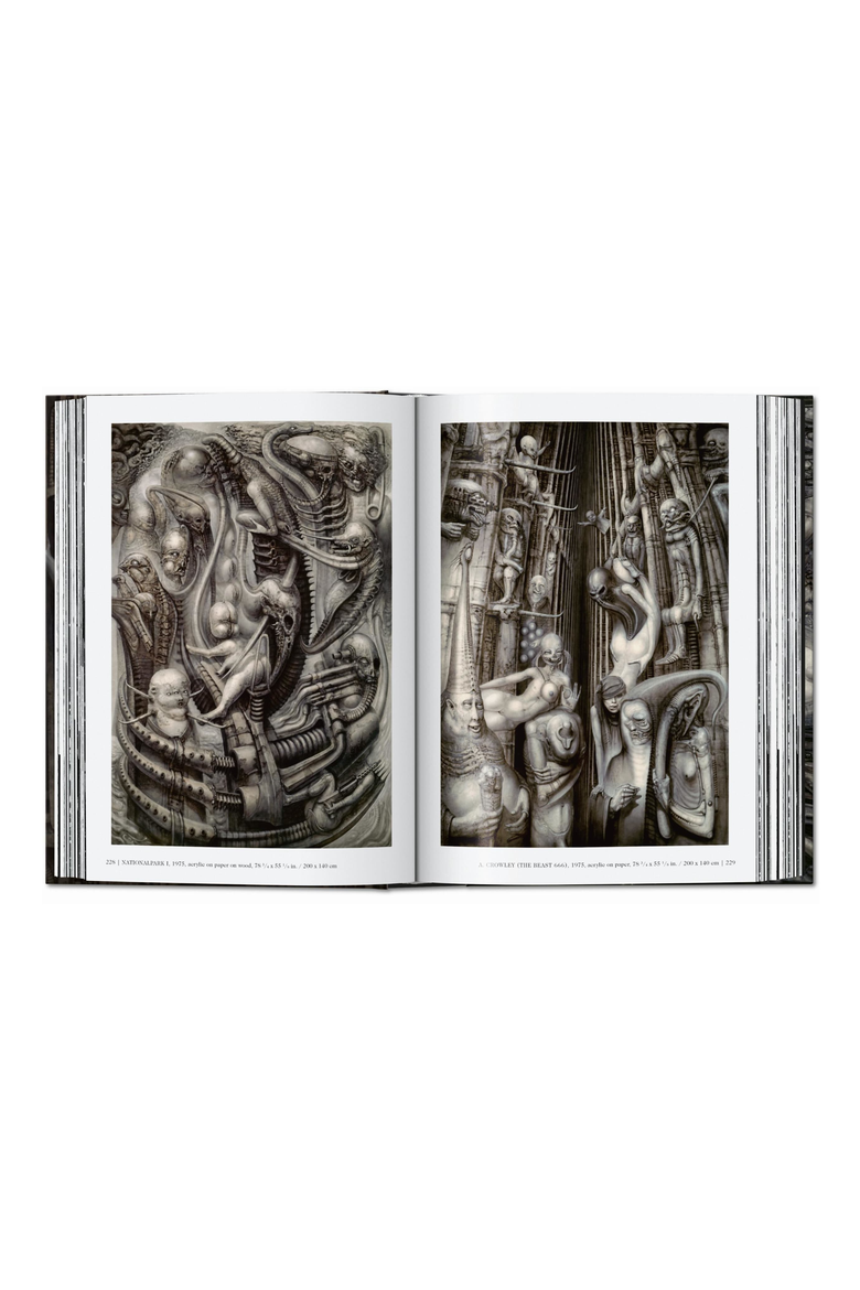 HR Giger 45th ed English French German Book, Alternate, color, Grey