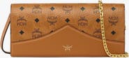 MCM Small Diamond Clutch in Visetos Leather Mix