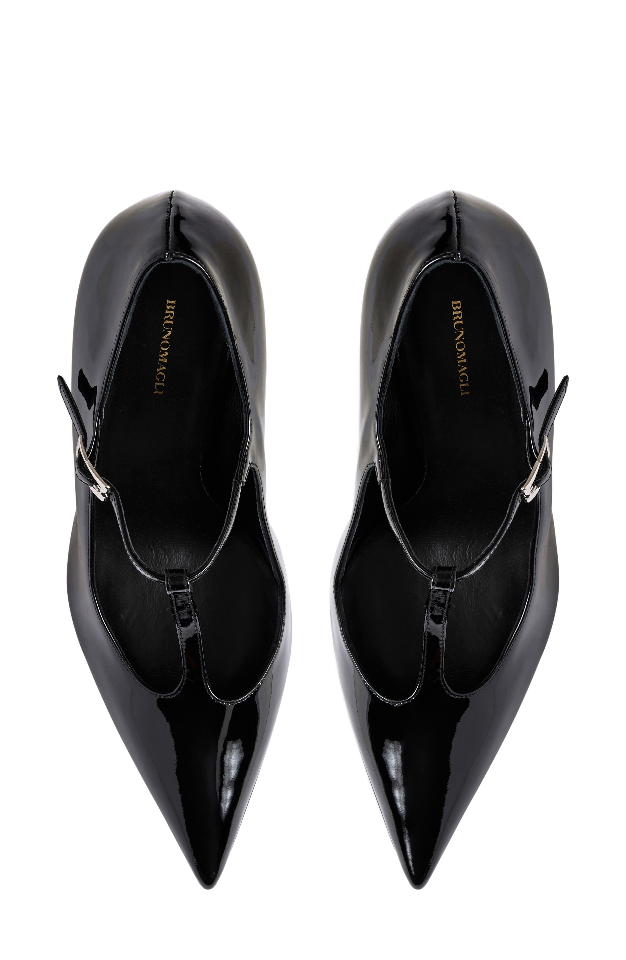 Pepper T-Strap Pointed Toe Pump, Alternate, color, BLACK PATENT