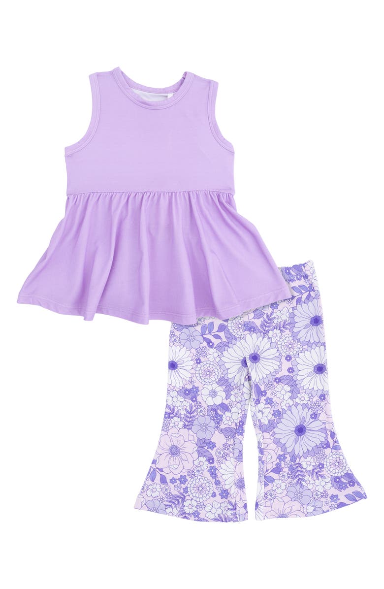 Angel Dear Kids' Lacy Peplum & Flare Pants Set, Main, color, 