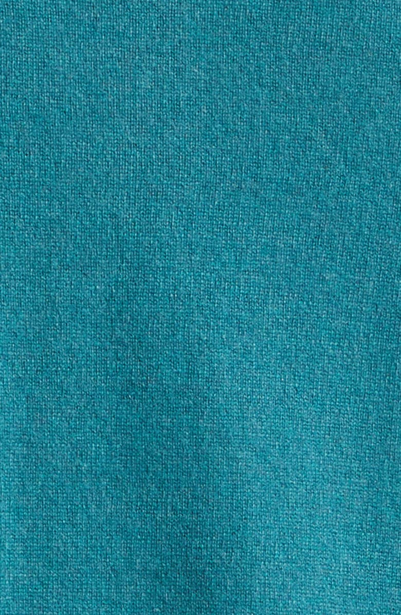 Massimo Alba Half Zip Cashmere Sweater, Alternate, color, Dark Teal