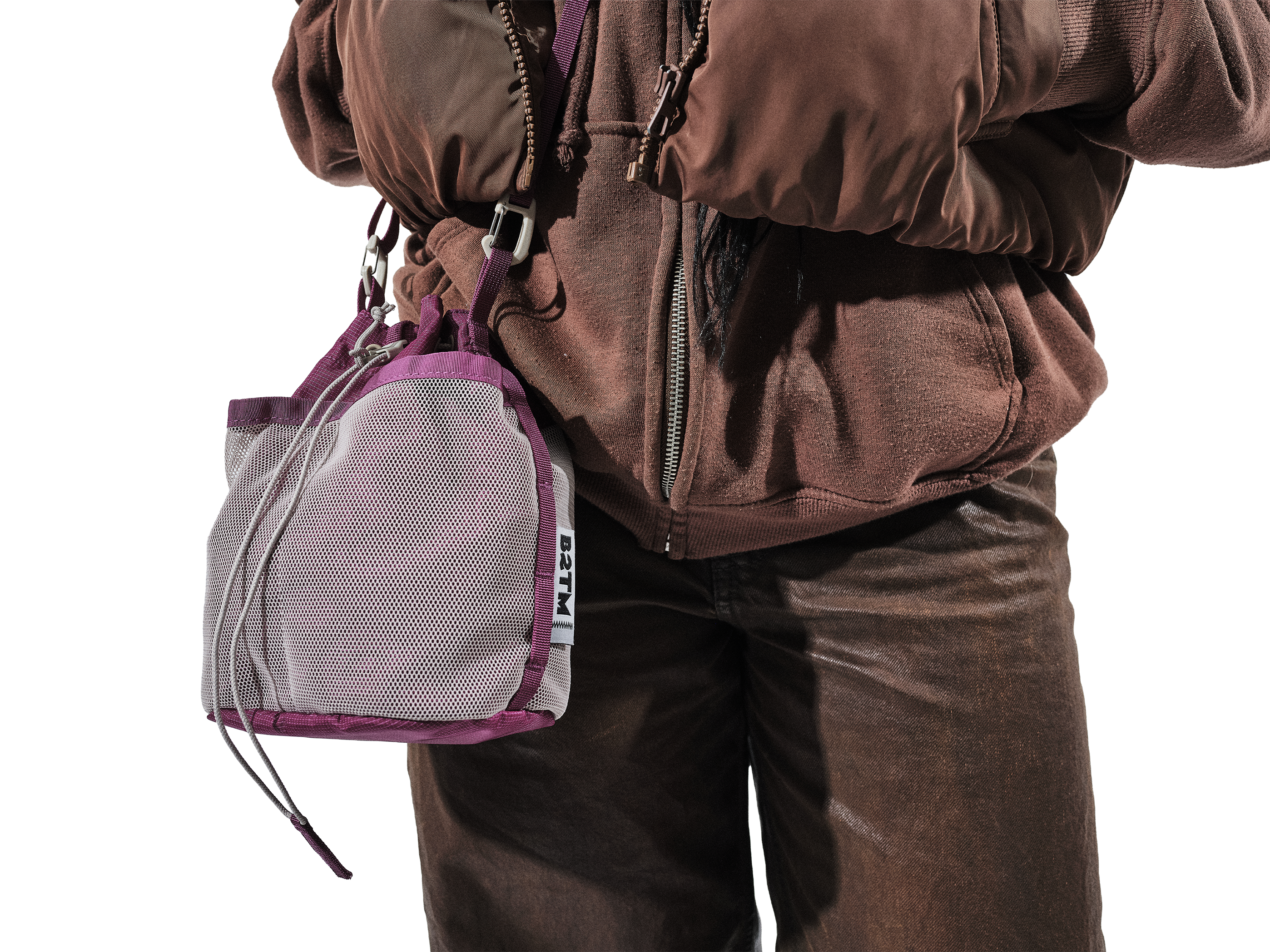 Drawstring Crossbody Pouch, Alternate, color, Wildberry