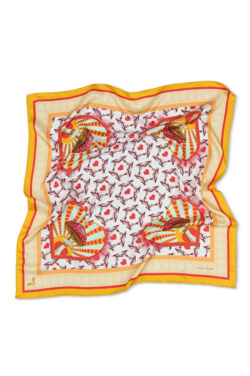Henelle Large Silk Scarf In Venice Beach