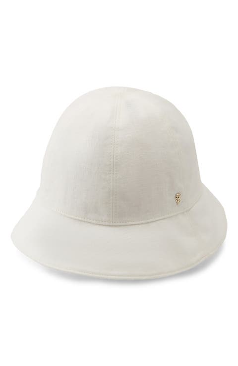 Flora Organic Linen Cloche Hat