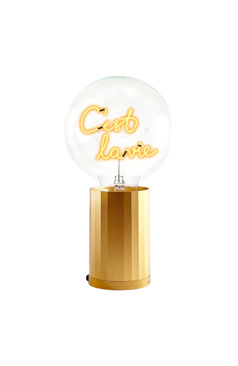 MITB Cest Lavie Portable Table Lamp, Alternate, color, Gold