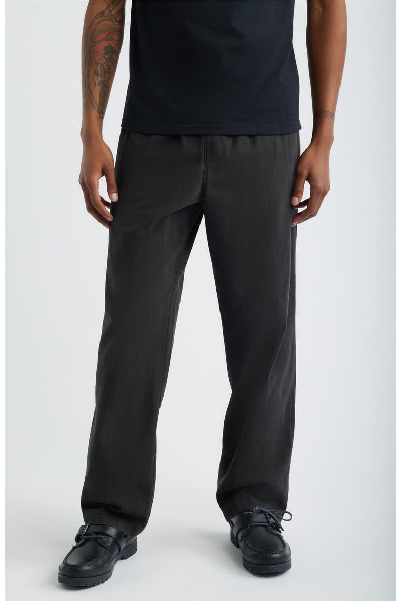 Theo Easy Pants, Main, color, BLACK FADED WASH