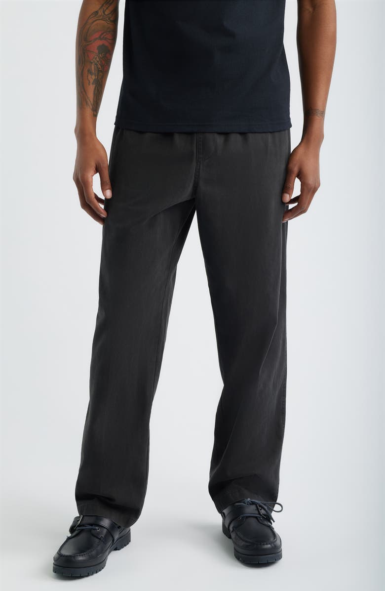 Obey Theo Easy Pants, Main, color, Black Faded Wash