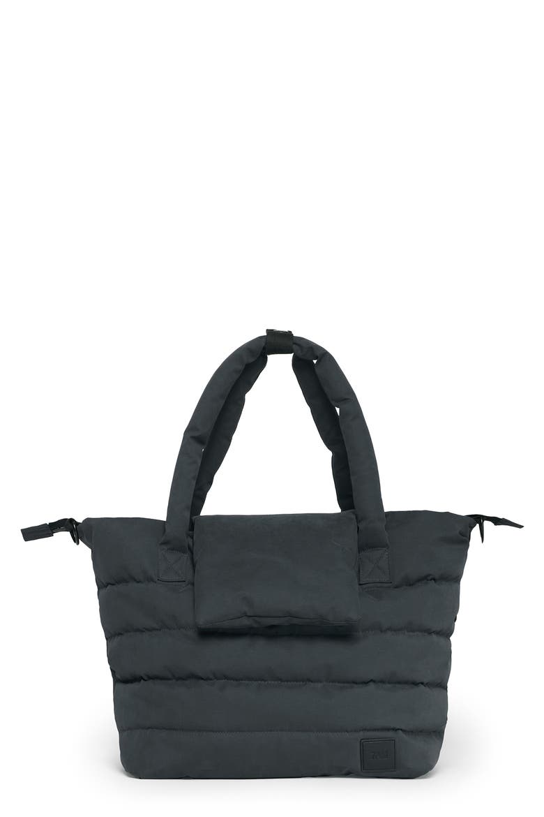 Capri Quilted Diaper Tote, Main, color, SMOKEY