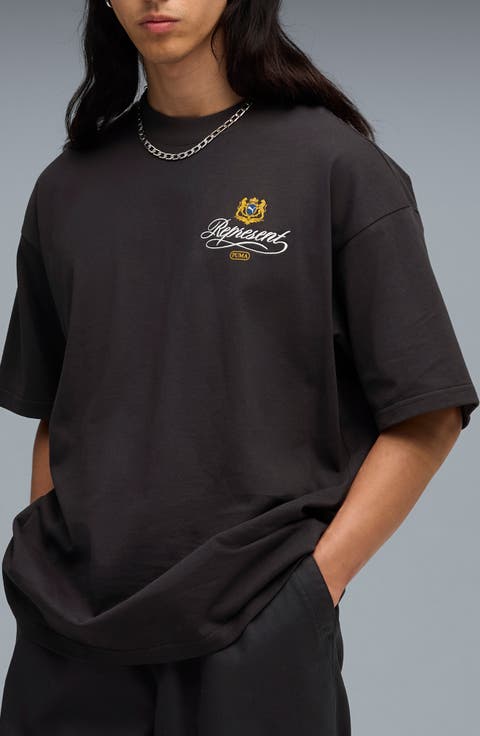 x Represent Oversize Cotton Graphic T-Shirt