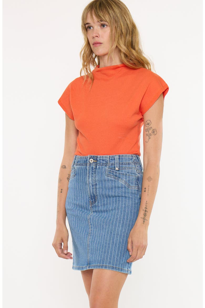 Moira Mid Rise Skirt, Alternate, color, Medium Wash