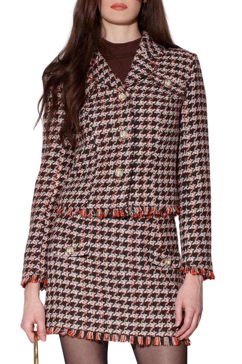 Veronica Tweed Blazer, Main, color, AUTUMN TWEED