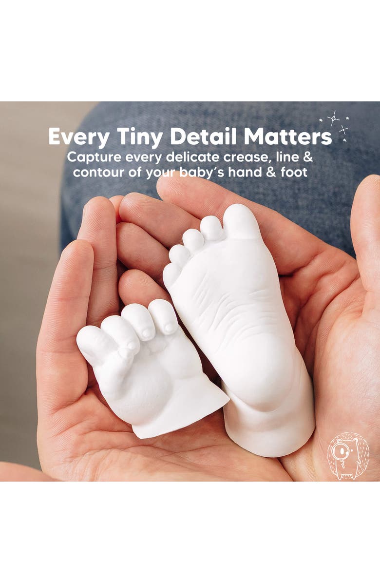 KeaBabies Reve Oval Baby Casting Kit for Hand and Foot, Alternate, color, Ash Wood, Oval